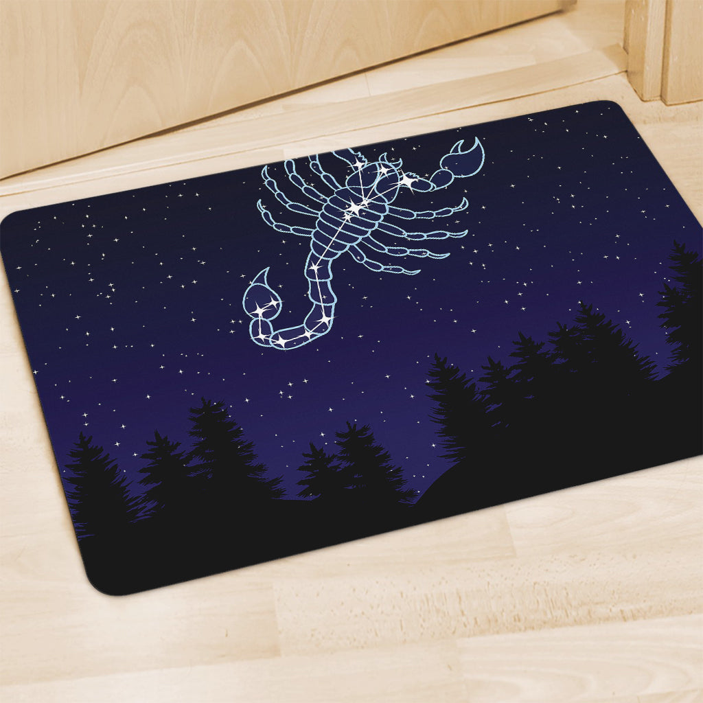 Scorpio Constellation Print Polyester Doormat