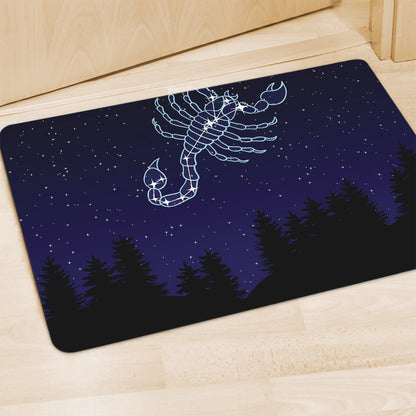Scorpio Constellation Print Polyester Doormat