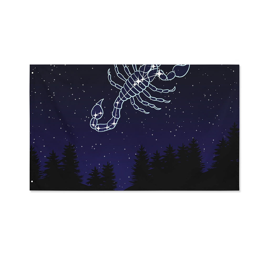 Scorpio Constellation Print Polyester Flag