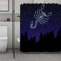 Scorpio Constellation Print Polyester Shower Curtain