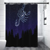 Scorpio Constellation Print Premium Shower Curtain