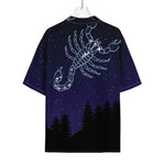 Scorpio Constellation Print Rayon Hawaiian Shirt