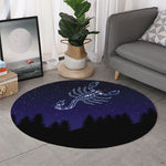 Scorpio Constellation Print Round Rug