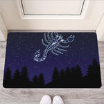 Scorpio Constellation Print Rubber Doormat