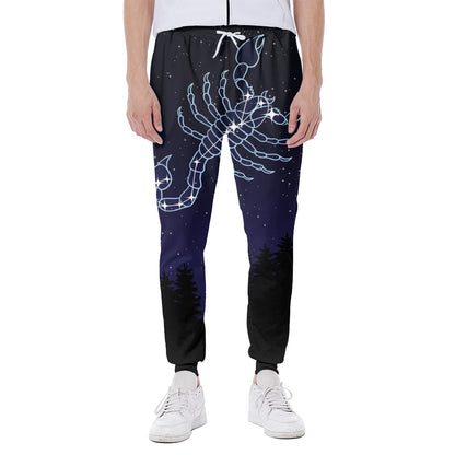 Scorpio Constellation Print Scuba Joggers