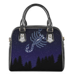 Scorpio Constellation Print Shoulder Handbag