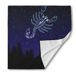Scorpio Constellation Print Silk Bandana