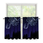 Scorpio Constellation Print Tier Curtains