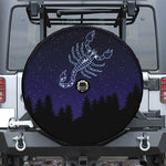 Scorpio Constellation Print Tire Cover With Camera Hole