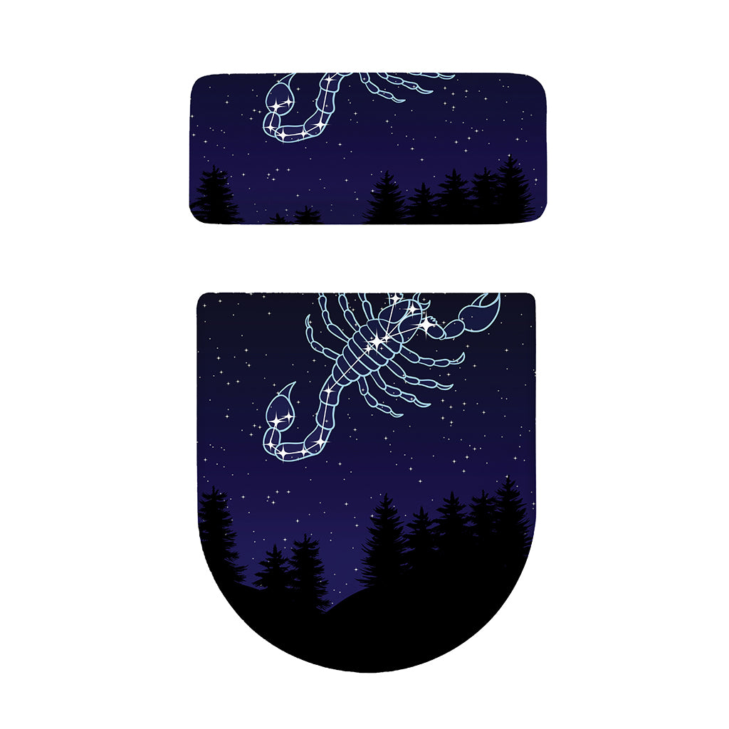 Scorpio Constellation Print Toilet Lid And Tank Cover Set