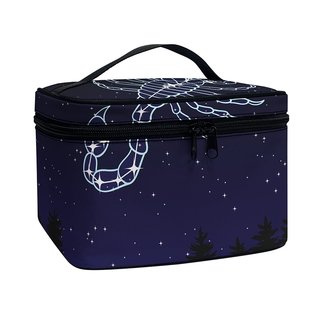 Scorpio Constellation Print Travel Makeup Bag