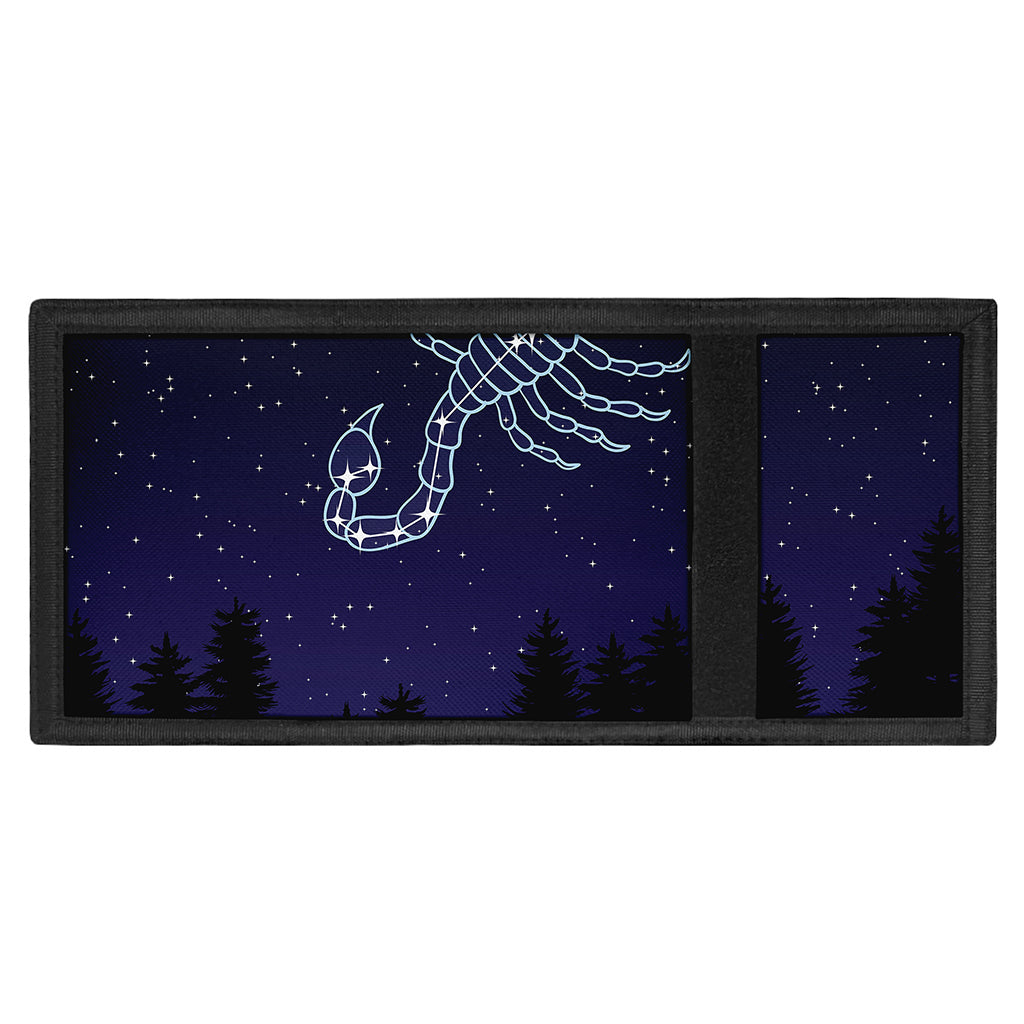 Scorpio Constellation Print Trifold Wallet