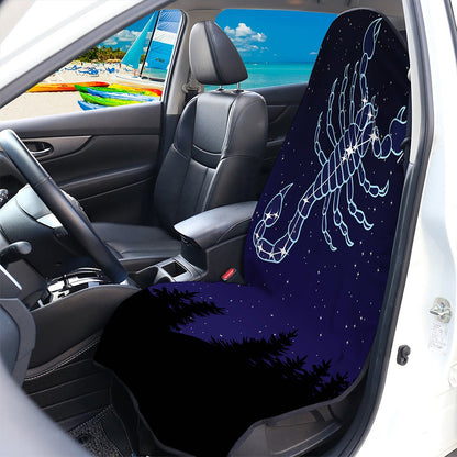 Scorpio Constellation Print Waterproof Car Seat Cover