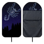 Scorpio Constellation Print Waterproof Car Seat Cover