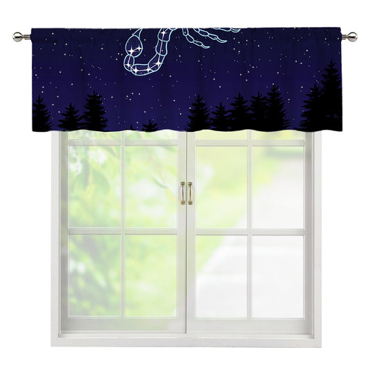 Scorpio Constellation Print Window Valance