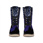 Scorpio Constellation Print Winter Boots