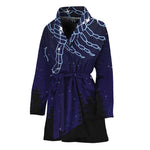 Scorpio Constellation Print Women's Bathrobe