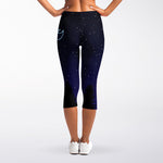 Scorpio Constellation Print Women's Capri Leggings