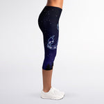 Scorpio Constellation Print Women's Capri Leggings