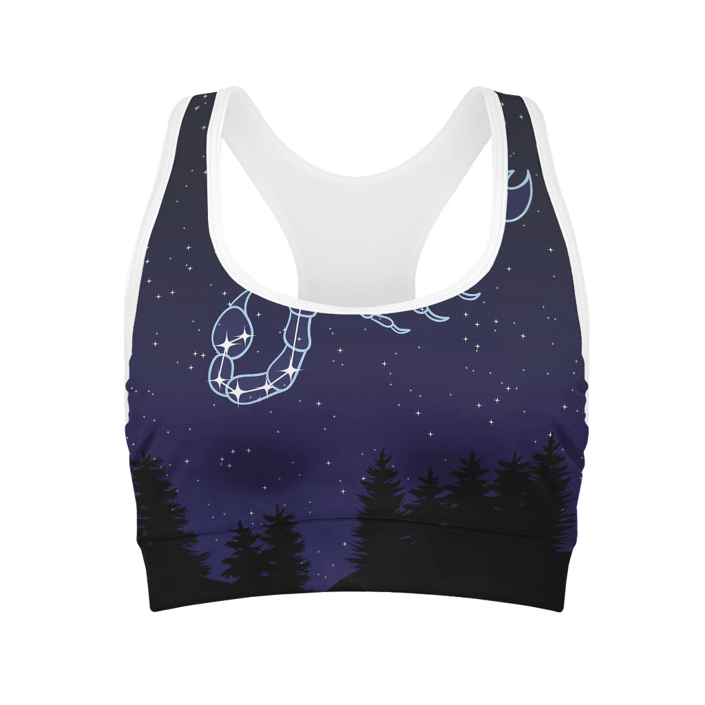 Scorpio Constellation Print Women's Sports Bra