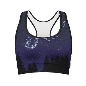 Scorpio Constellation Print Women's Sports Bra