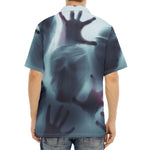 Screaming Horror Ghost 3D Print Aloha Shirt