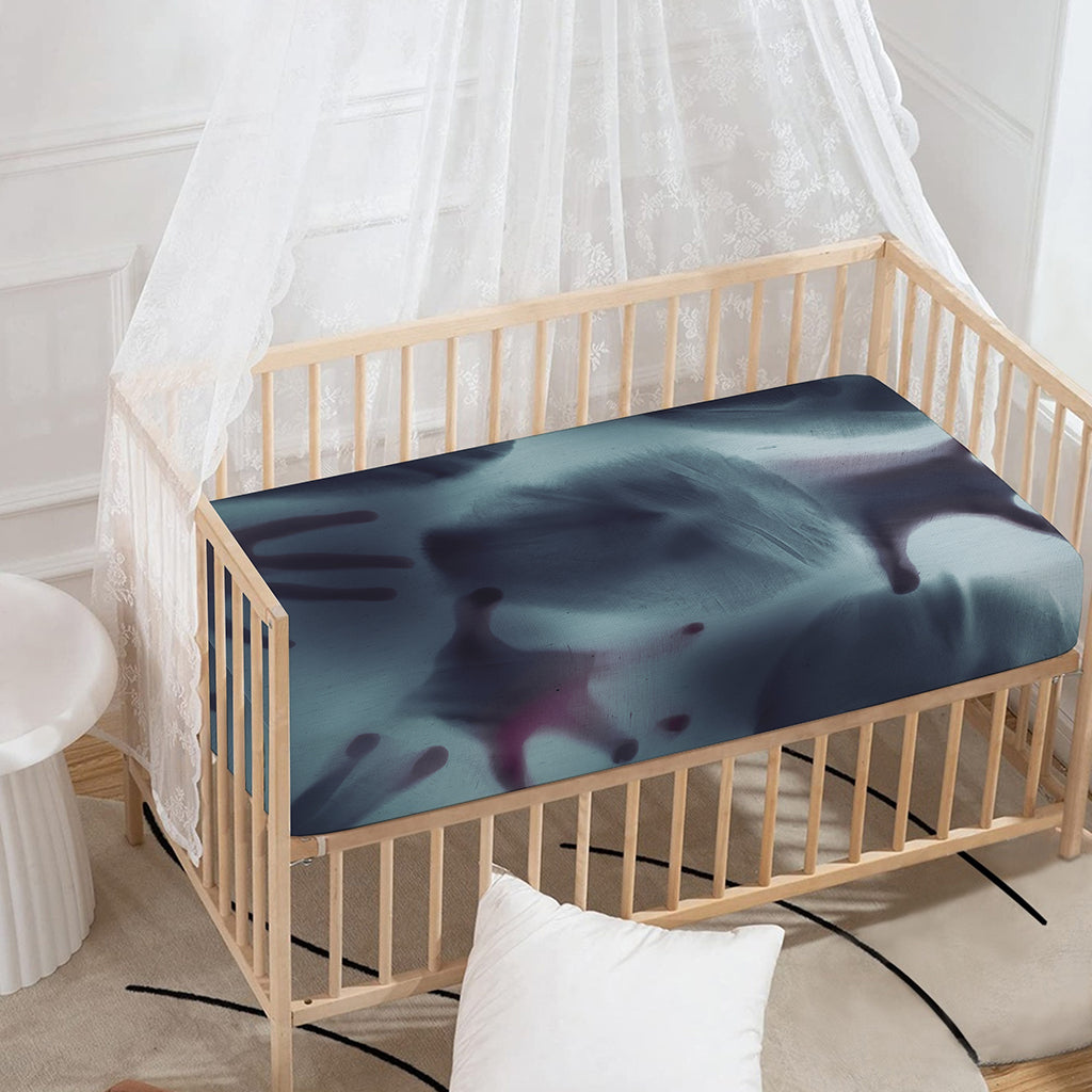 Screaming Horror Ghost 3D Print Baby Crib Sheet