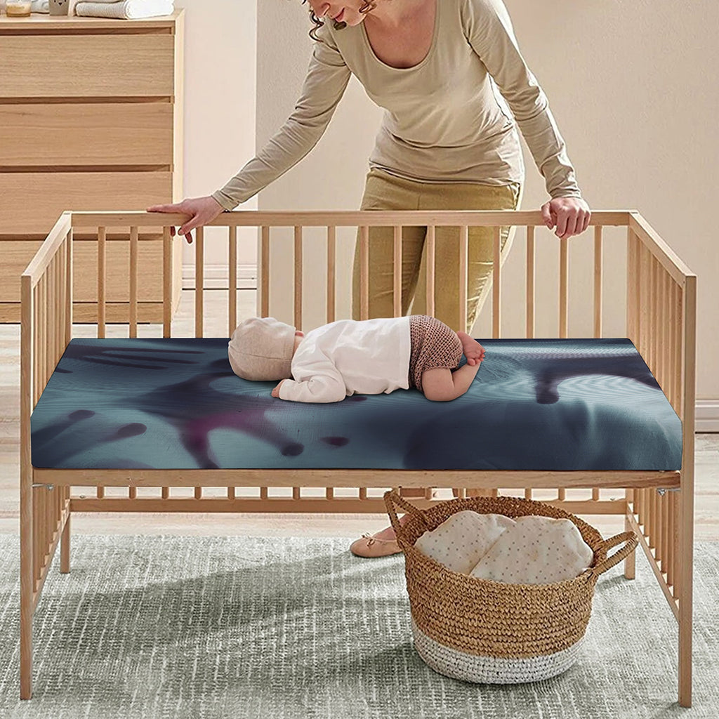Screaming Horror Ghost 3D Print Baby Crib Sheet