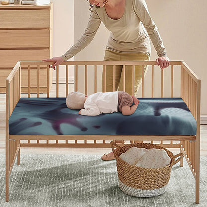 Screaming Horror Ghost 3D Print Baby Crib Sheet