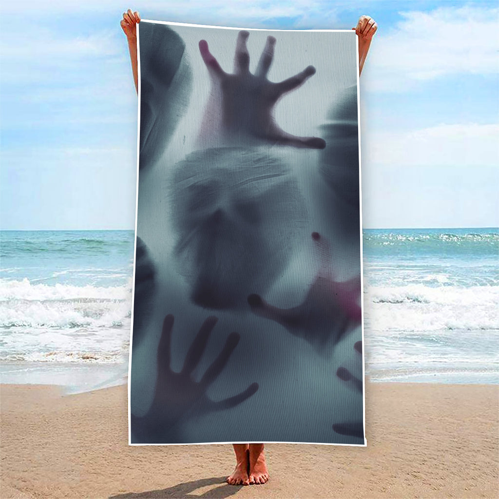 Screaming Horror Ghost 3D Print Beach Towel