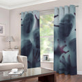 Screaming Horror Ghost 3D Print Dimout Grommet Curtains