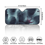 Screaming Horror Ghost 3D Print Car Windshield Sun Shade