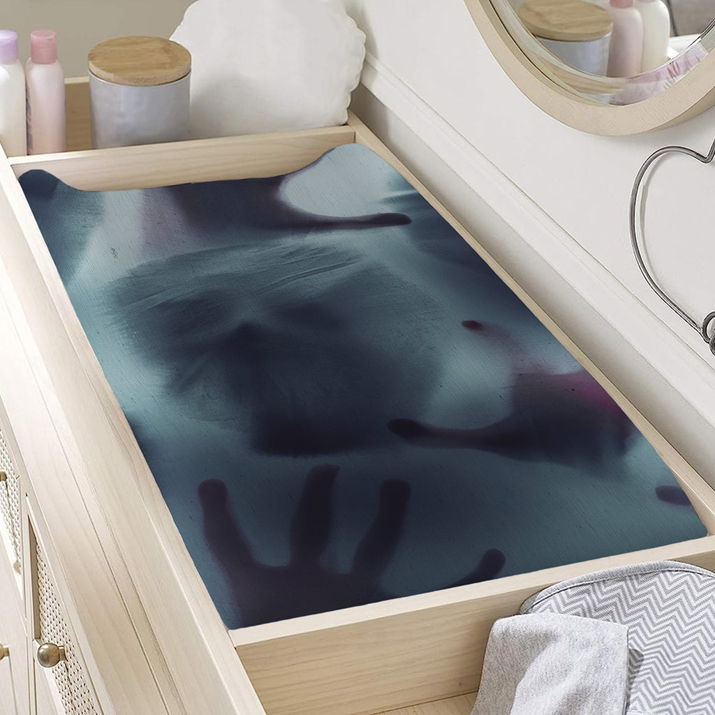 Screaming Horror Ghost 3D Print Changing Pad Cover