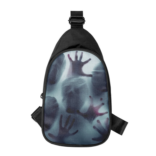 Screaming Horror Ghost 3D Print Chest Bag