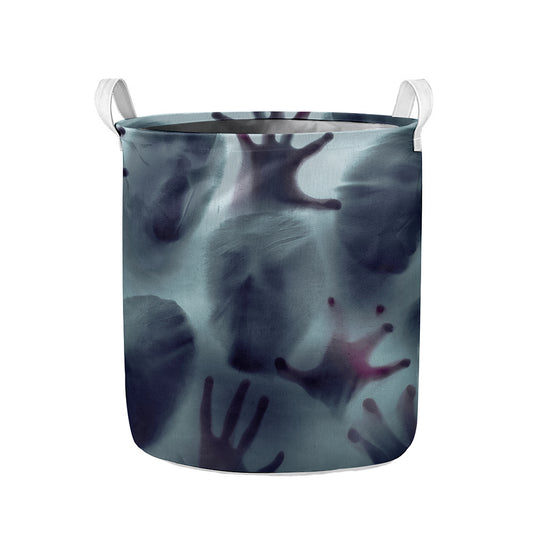 Screaming Horror Ghost 3D Print Collapsible Laundry Basket