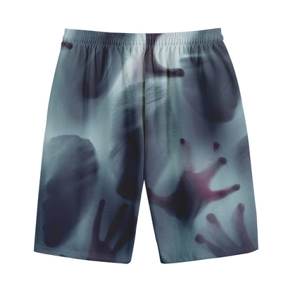 Screaming Horror Ghost 3D Print Cotton Shorts