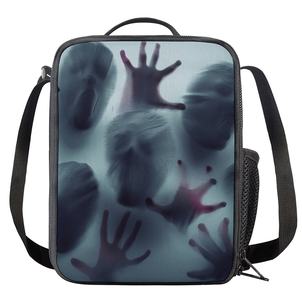 Screaming Horror Ghost 3D Print Crossbody Lunch Bag