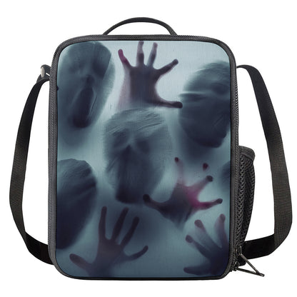 Screaming Horror Ghost 3D Print Crossbody Lunch Bag