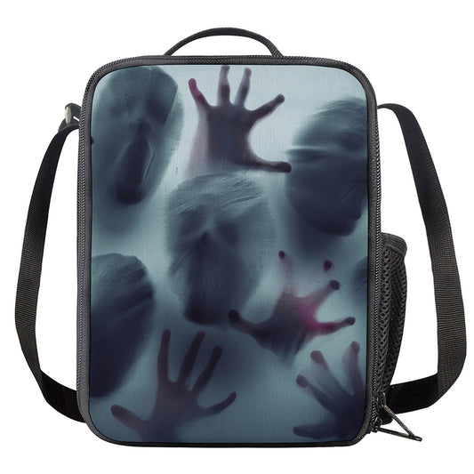Screaming Horror Ghost 3D Print Crossbody Lunch Bag