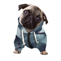 Screaming Horror Ghost 3D Print Dog Zip Up Hoodie