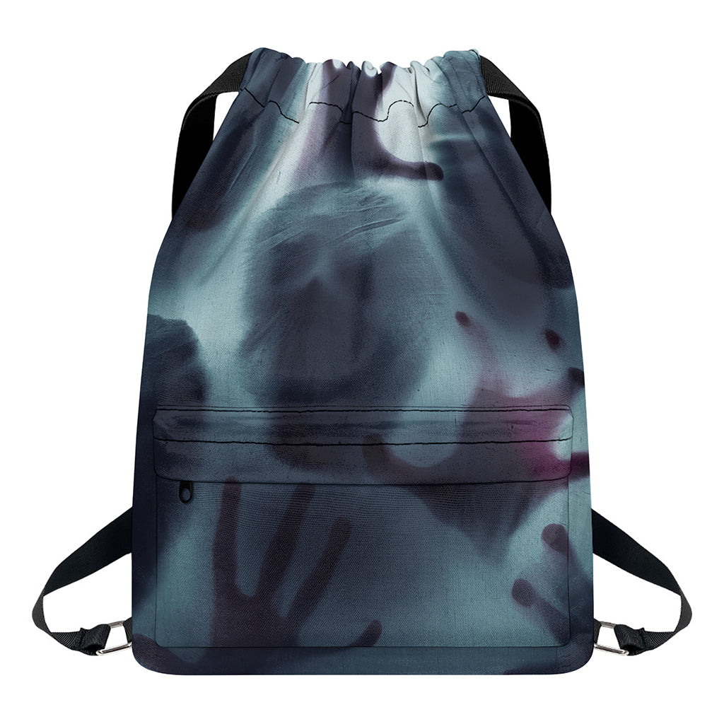 Screaming Horror Ghost 3D Print Drawstring Backpack