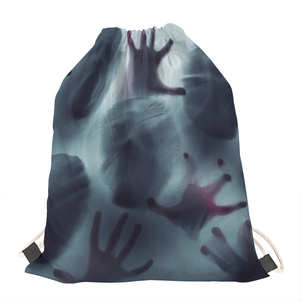 Screaming Horror Ghost 3D Print Drawstring Bag