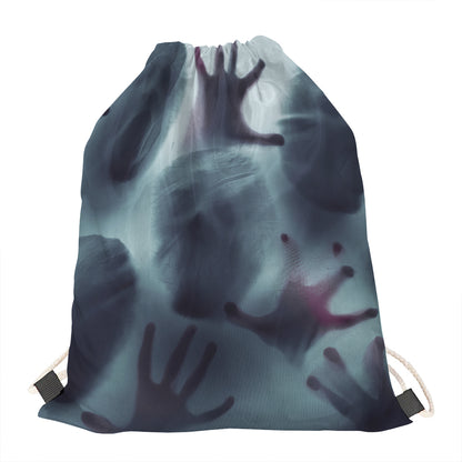 Screaming Horror Ghost 3D Print Drawstring Bag