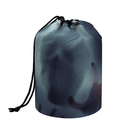 Screaming Horror Ghost 3D Print Drawstring Makeup Bag