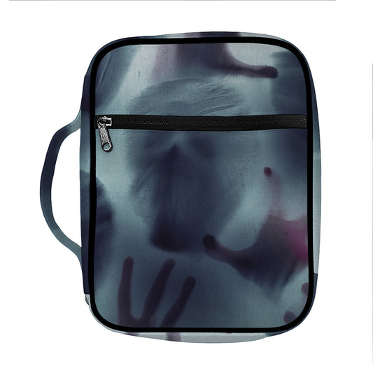 Screaming Horror Ghost 3D Print Front Pocket Bible Bag