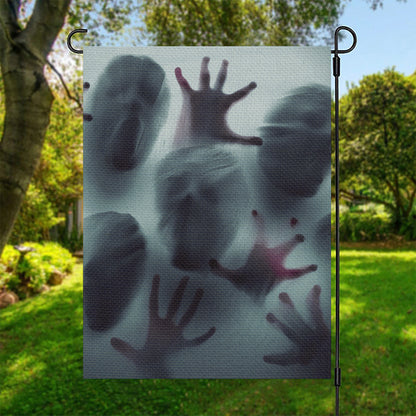 Screaming Horror Ghost 3D Print Garden Flag