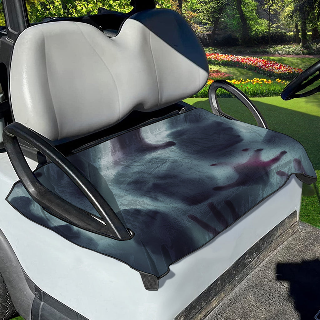 Screaming Horror Ghost 3D Print Golf Cart Seat Cover
