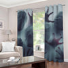 Screaming Horror Ghost 3D Print Grommet Curtains