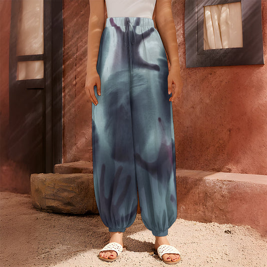 Screaming Horror Ghost 3D Print Harem Pants
