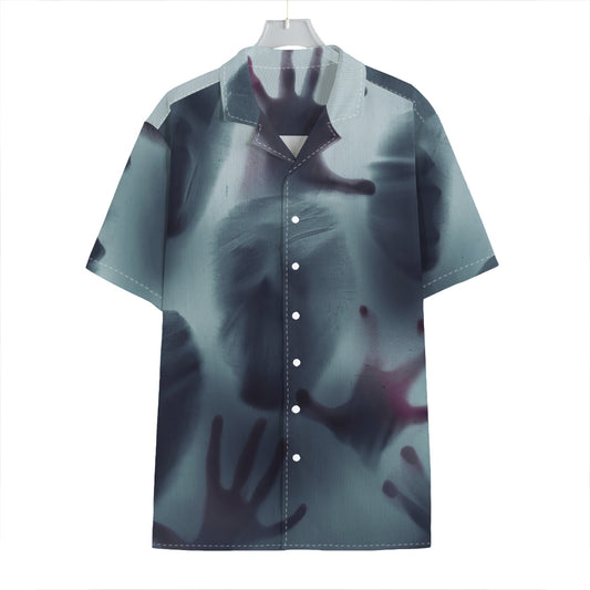 Screaming Horror Ghost 3D Print Hawaiian Shirt